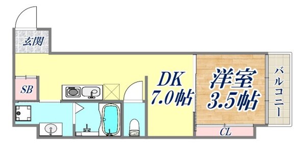 San Marino尼崎の物件間取画像